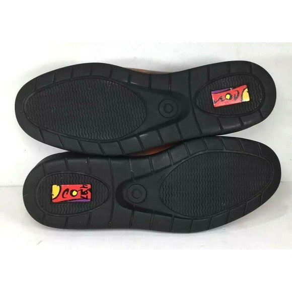 ITALIAN Multicolor Leather 'Woman in a Red Dress' Flat Loafer Shoes - Size 8 M - Picture 3 of 12